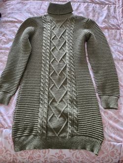 Olive Green Knitted DRESS
