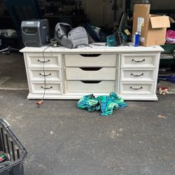 White Dresser. Real Wood. Dovetailed.