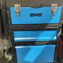 New 3 Drawer Blue DNA Tool Box With Wheels+Handle