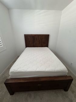 Queen Bedroom Set - Frame, Mattress, and Dresser