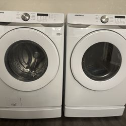 Samsung Washer And Dryer Set With Pedestals