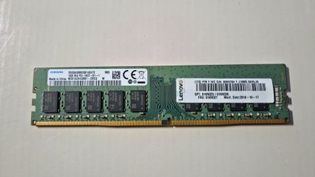 Samsung / Lenovo 16GB DDR4 2400MHz ECC Unbuffered RAM (FRU 01KN325)