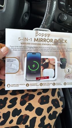 XO Poppy 5-in-1 Mirror Dock Wireless Charging Station