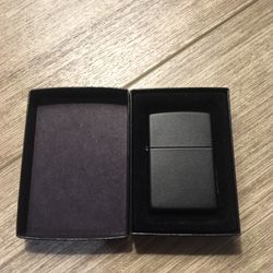 Unused Satin Black authentic ZIPPO In Box 