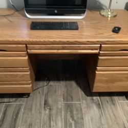 Desk w/ File Cabinet