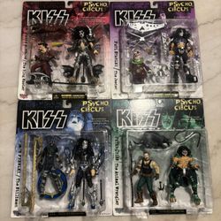Mcfarlane KISS Psycho Circus Set Of 4. 