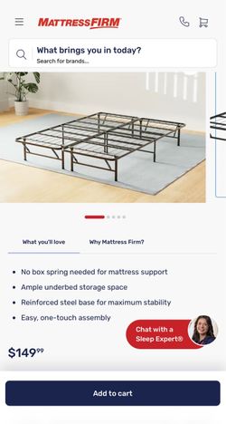 Full size bed frame with baseboard