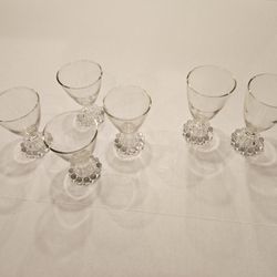 Vtg Juice Glasses 