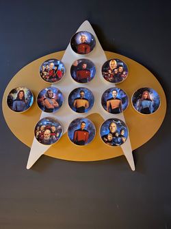 Star Trek The Next Generation 3” Mini Plates Hamilton Collection 1997