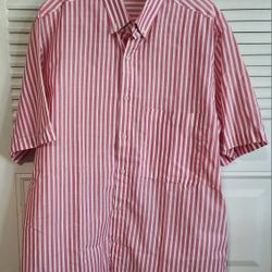 Mens Casual Summer short Sleeve  Button Down Shirt  Argentina SZ 40 