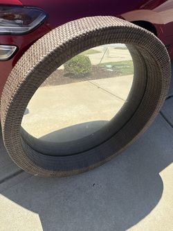 Brown Woven Mirror
