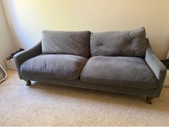 Blue/ Grey Loveseat