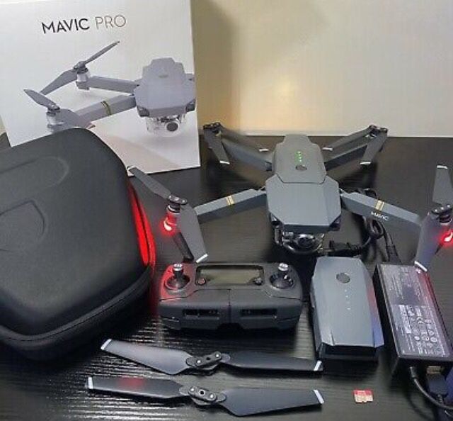 DJI Mavic Pro Quadcopter with Remote Controller | 2x Batteries | Props | Case