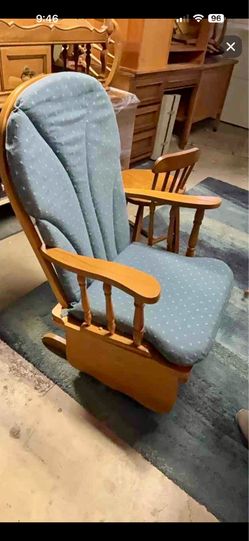 Wooden padded Glider Chair