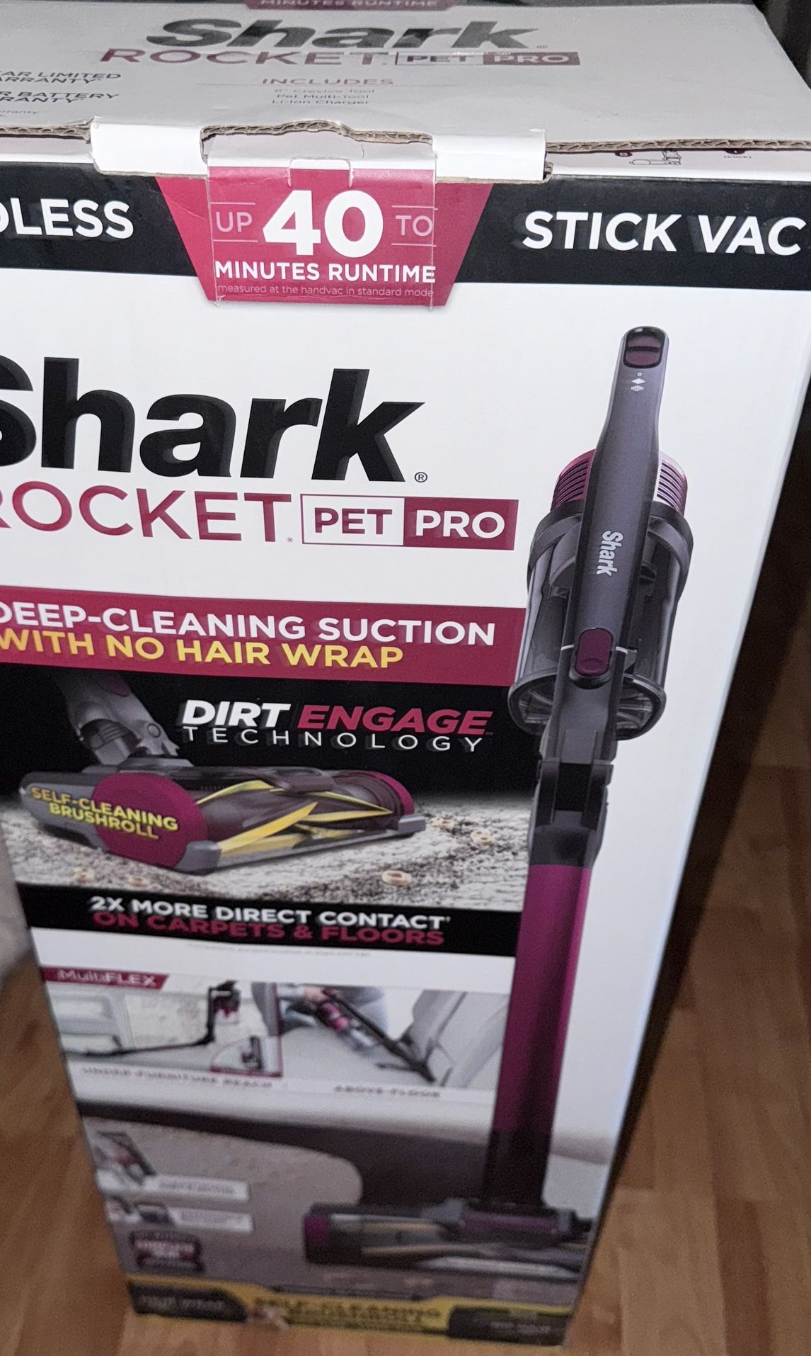 Shark Rocket Pet Pro Cordless Stick Vac, New In Box