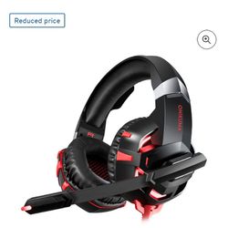 Onikuma K2 Pro Over-Ear Gaming Headset, Wired Stereo Game Headphones with Mic for PS4 PS5 Xbox Nintendo Switch PC Laptop ipad Over-Ear Headphone with 