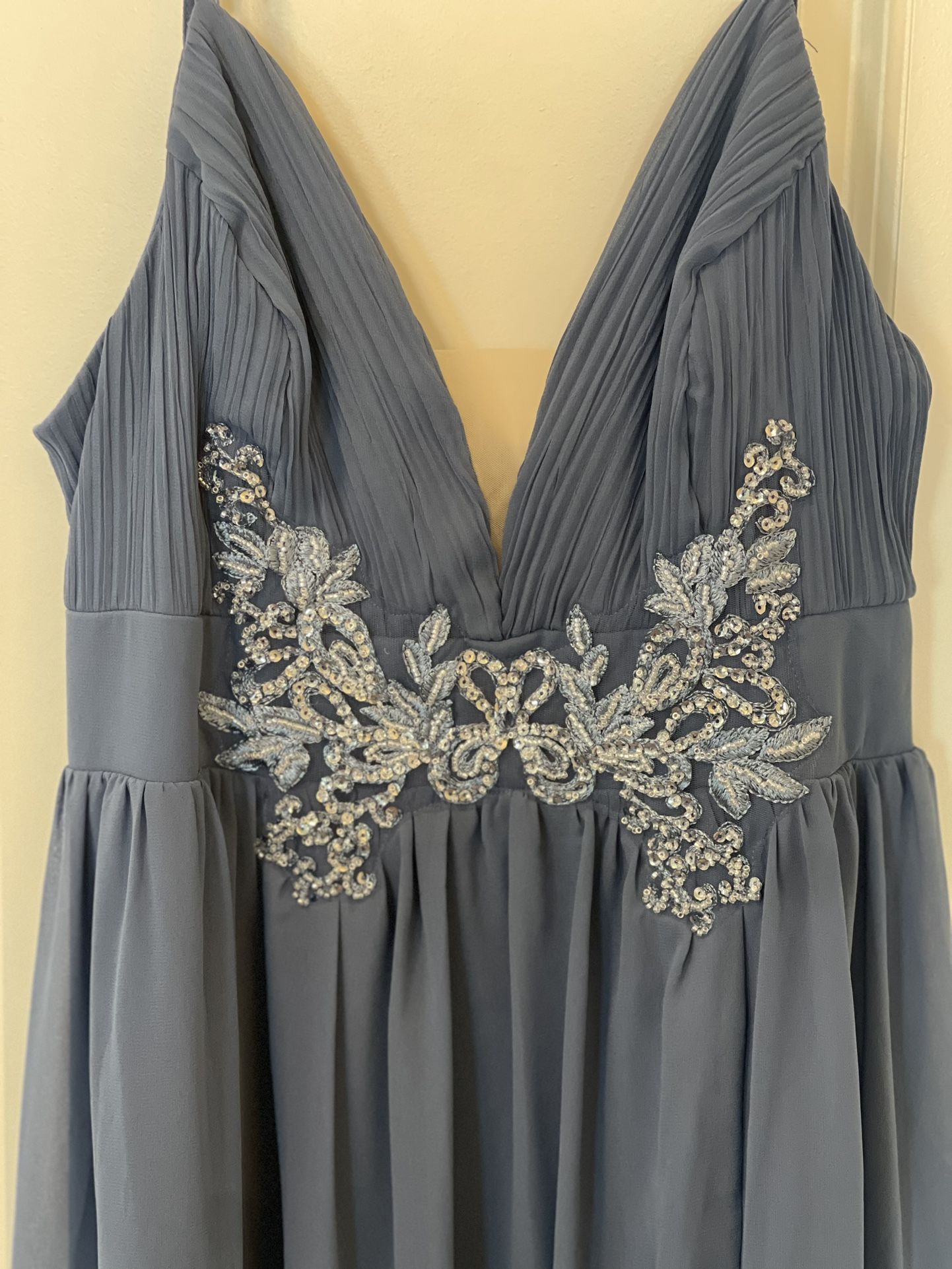 Formal Long Dusty Blue Dress/prom/special Events