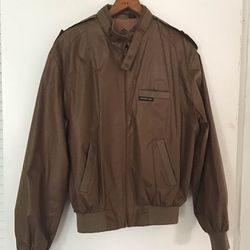 Vintage 1980's MEMBERS ONLY Brown Zippered Jacket Original
