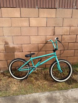 DK Helio BMX Bike Teal/White Wall Tires