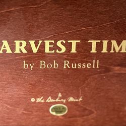 Farm Scene “Harvest Time” Danbury Mint Sculpture