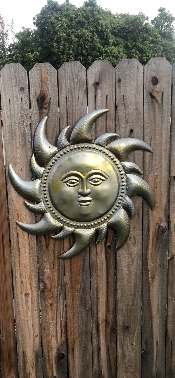 30in Metal Sun Yard Art for Sale in Roseville, CA OfferUp