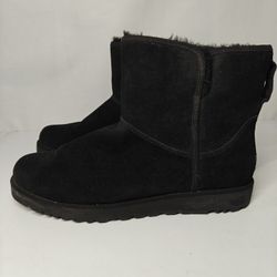 Size 9.5 US  UGG Women's Classic Mini II Boots in black suede