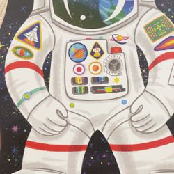 Crocodile Creek 36-Piece Jigsaw Floor Puzzle - Space Explorer - 24" W x 18" 