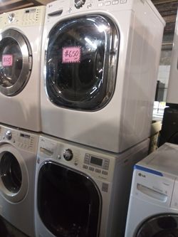 LG front load washer and dryer set. Working perfectly