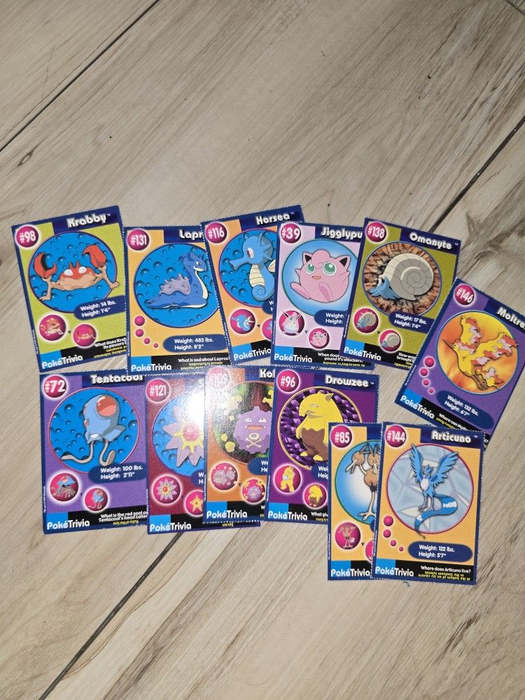 Pokemon Vintage Burger King Cards