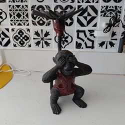 Monkey safari jungle theme candleholder home decor