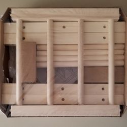 IKEA Hutten Solid Wood Wine Rack 9 Bottle 3 Tier - NEW