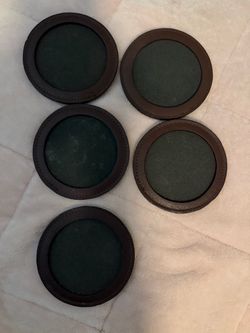 Leather coasters