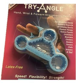 Blue Try-Angle Hand Strengthening Device