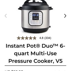 NEW - Instant Pot® Duo SV 6-quart Multi-Use Pressure Cooker, V5