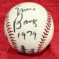 Ernie Banks & Bill Buckner signed Cubs Baseball