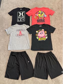 Boy’s Size 10/12 Summer Shirts and Shorts Lot