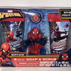 Spiderman Body Wash And Shampoo Set
