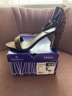 Brand New Worthington Leopard Print Heels – Size 10