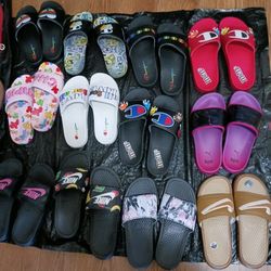 Slides Champion, Nike And Puma Brats