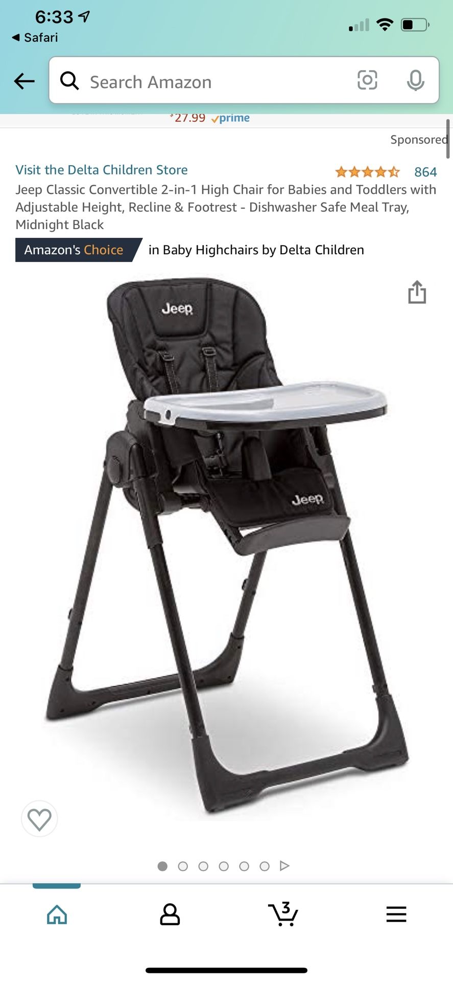 Jeep High Chair