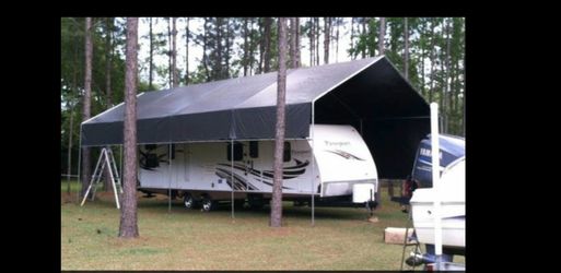 RV and Boat canopy carport tent camper 18 x40x15H New Galvanized steel canopy TENT for $485
