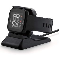 Brand new Fitbit Versa Charger,Fitbit Versa Charging Dock Station Cradle Holder Press-in Fitbit Versa Charging Stand with USB Cable