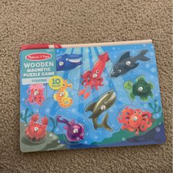 Melissa & Doug Wooden Magnetic Puzzle Game