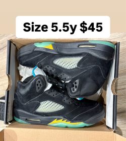 Jordan 5s aqua size 5.5y