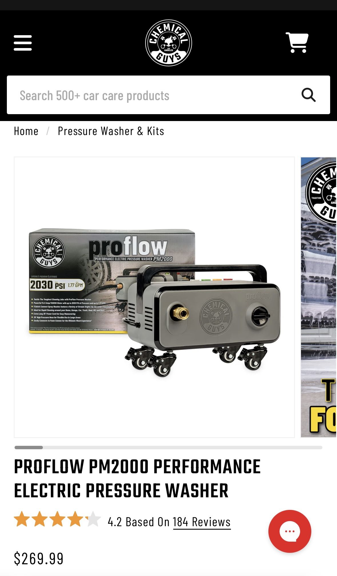 Chemical Guys Pressure Washer