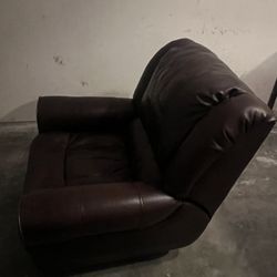 Leather Manual Recliner 