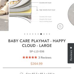 Baby Care Mat - Happy Cloud-Large -Brand new 
