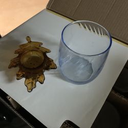 20 Small Glasses And 6 candle holder