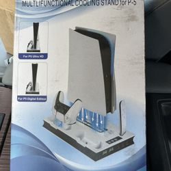 PS5 Stand with 2 Cooling Fan