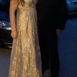 Elegant Gold sparkling dress